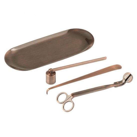 Jline Kaarsendief Candle Kit Ijzer Koperkleurig.