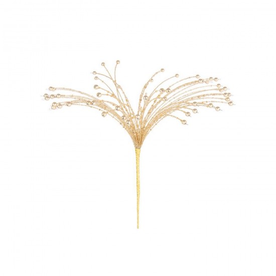 J Line Decorative Branch Beads Iron Gold Colored Christmas branches.