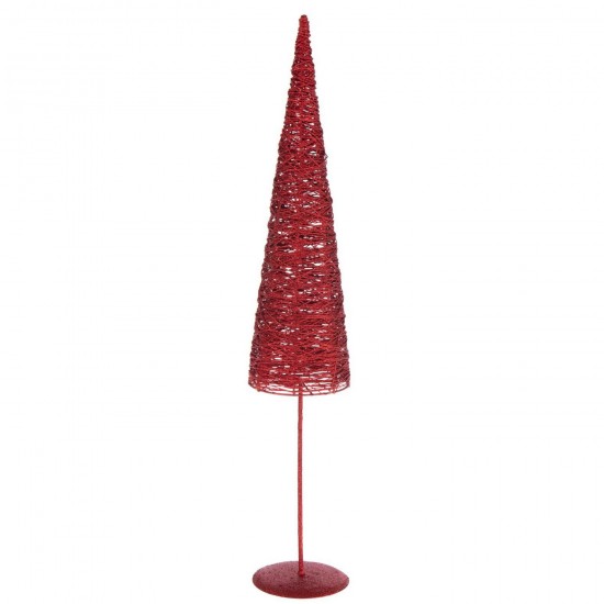 J Line Christmas Tree On Base Metal Paper Christmas Red Large x mas christmas trees on foot.