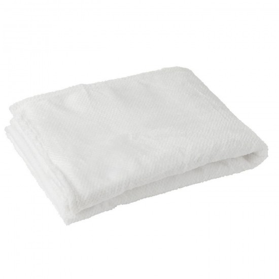 J Line Blanket Snuggle Polyester White throw.