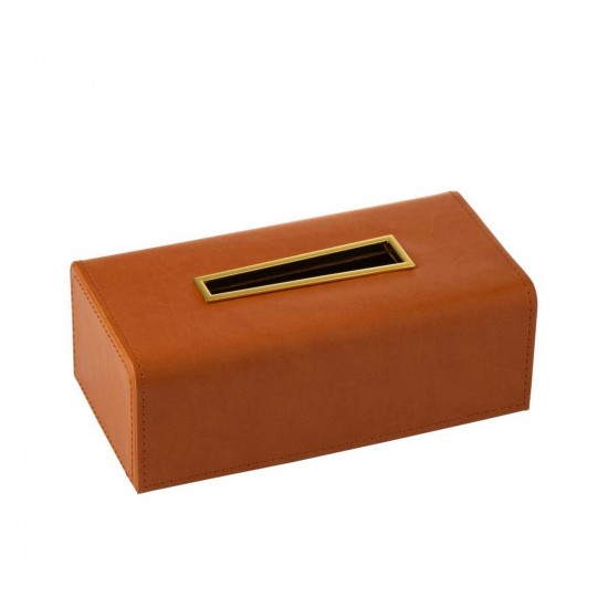Jline Taschentuchbox Pu Cognac Taschentuchboxen.