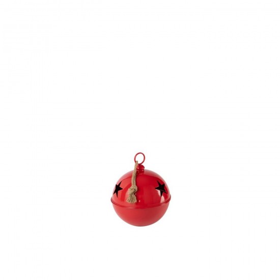 J Line boules de noel Jolipa Boule De Noël Brillant Balle Fer Rouge Medium.