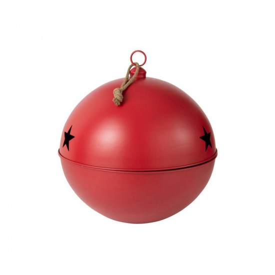 Jline Kerstbal Mat Bal Ijzer Rood Extra Large.