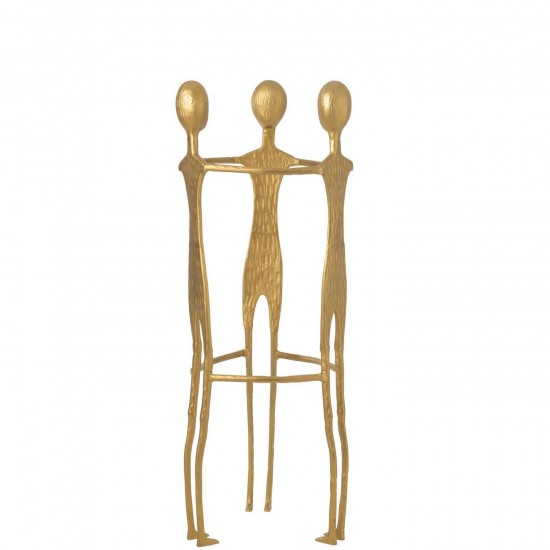 Jline Figur 3 Men Aluminium Goldfarben figur.