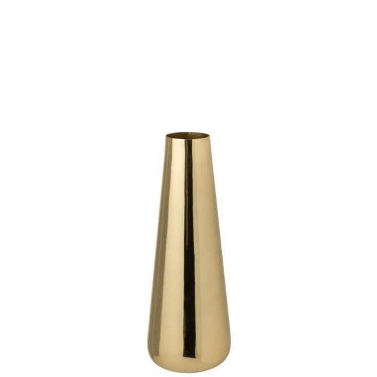 J Line Grands vases Grand vase Vases hauts Vase haut. Jolipa Vase Aluminium Rose Doré Small.