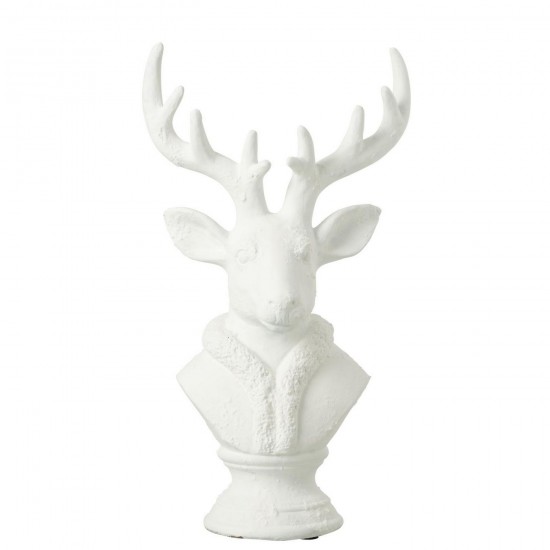 J Line Deer Polyresin White Large deer.