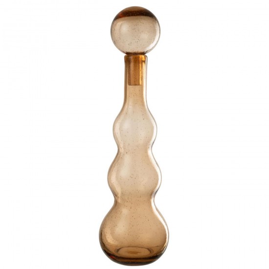 J Line Bottle Stop Carol Glass Caramel Large bottles.