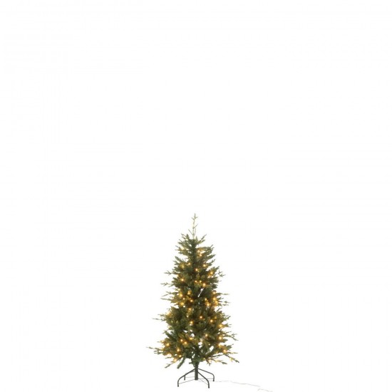 J Line Christmas Tree 160 Led Artificial Dark Green Small x mas christmas trees on foot.