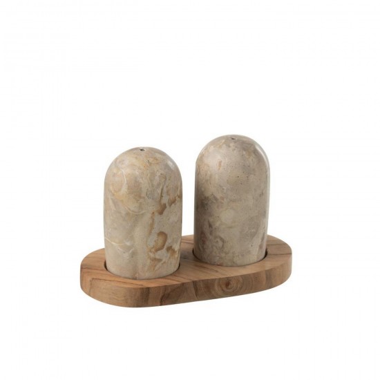 Jline Peper Zout Marmer Naturel Beige.