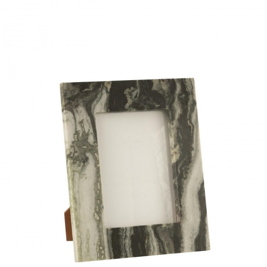 J Line Photo Frame Marble Black Light Grey Large single photo frames.