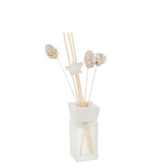 Jline Geurverspreider Den Eucalyptus Droogbloem Wit.