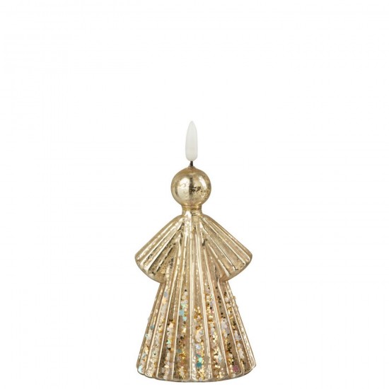 Jline Engel Led Glas Goldfarben Small engelchen.