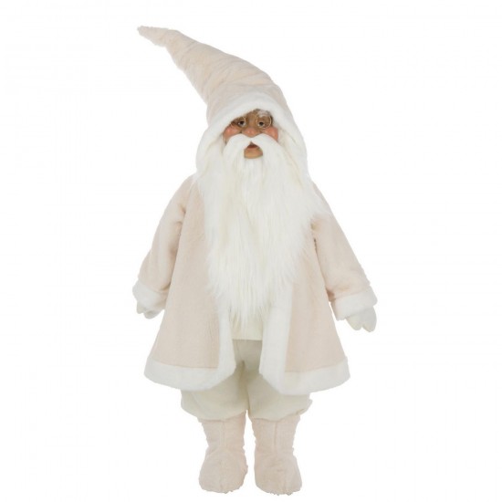 Jline Kerstman Bril Polyester Wit.