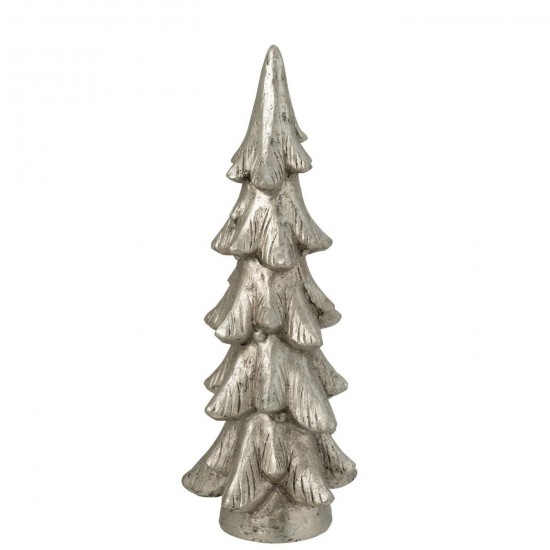 Jline Kerstboom Op Voet Magnesium Zilverkleurig Large.