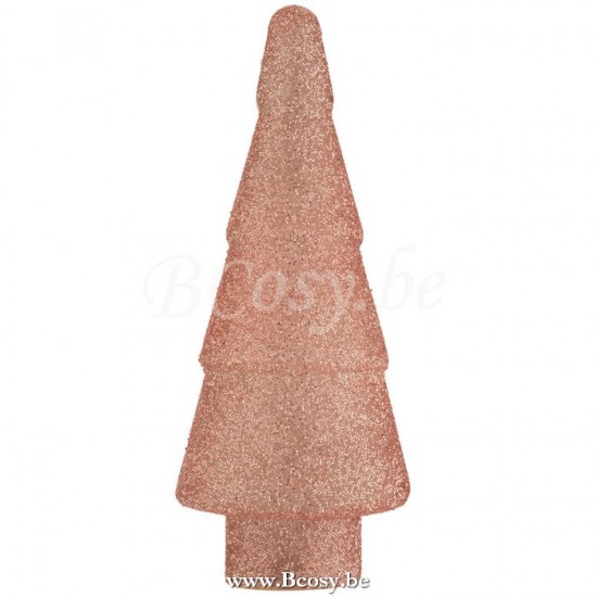 J Line 6107 Kerstboom Led Parel Glas Roze Large 41H kerstbomen