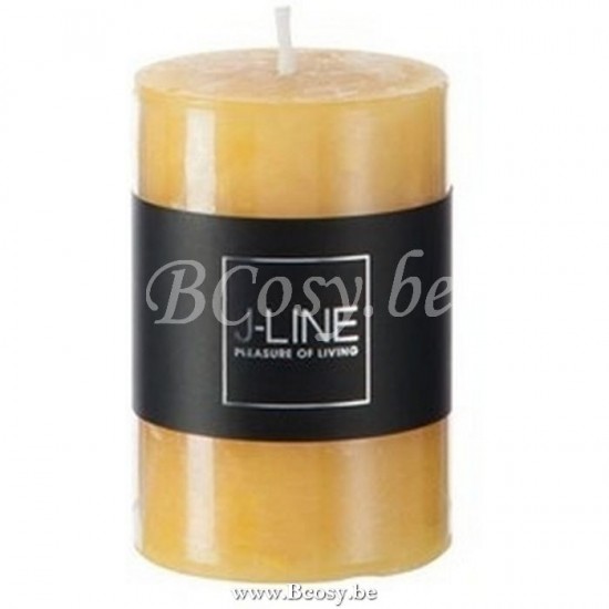 bougies cylindre Jolipa Jline Bougie Cylindrique Ocre S18H