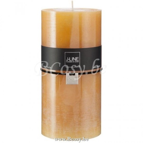 bougies cylindre Jolipa Jline Bougie Cylindrique Ocre Xxl 140H