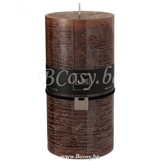 bougies cylindre Jolipa Jline Bougie Cylindrique Marron Xxl 140H
