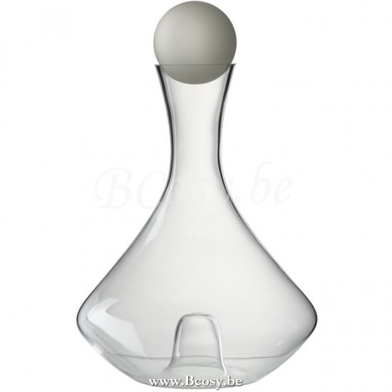 J Line carafes a decanter Jolipa Karaf Modern Gebogen Glas.
