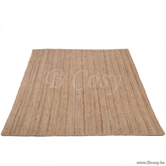 Tapis salon 300 x 200 cm style nature en jute naturel tapis moquettes Jolipa Jline Tapis Rectangulaire Jute Naturel