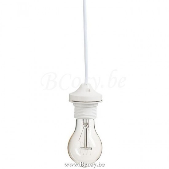 J Line lampes suspendues suspensions pendantes Jolipa Soquet Plastique Blanc.