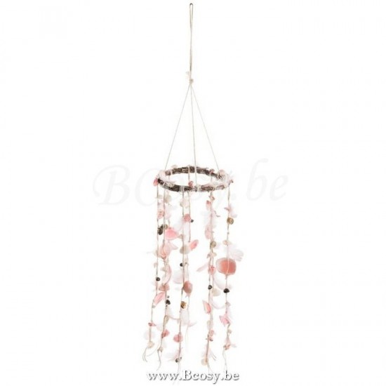 pendeloques Jolipa Jline Suspension Coquillage Plume Peche Large