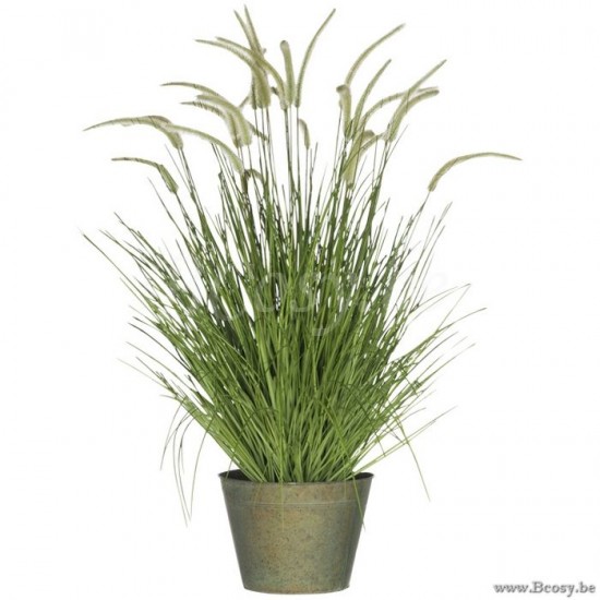 J Line Jline Grasses Tails In Pot Metal Green Plastic Green Large plants