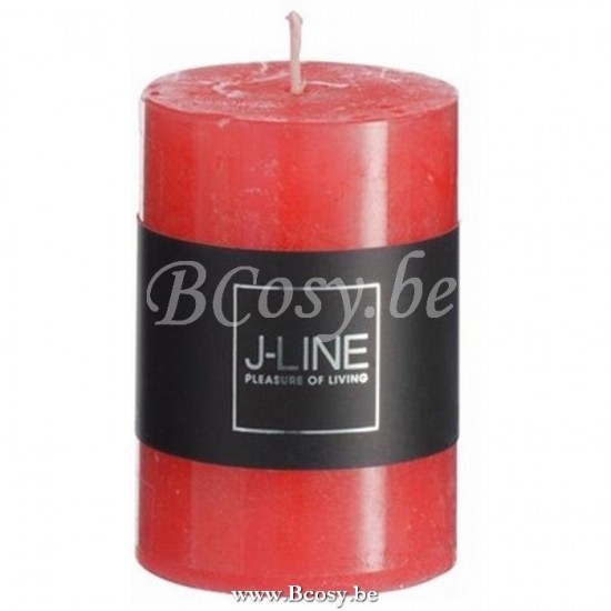 bougies cylindre Jolipa Jline Bougie Cylindrique Rouge S18H