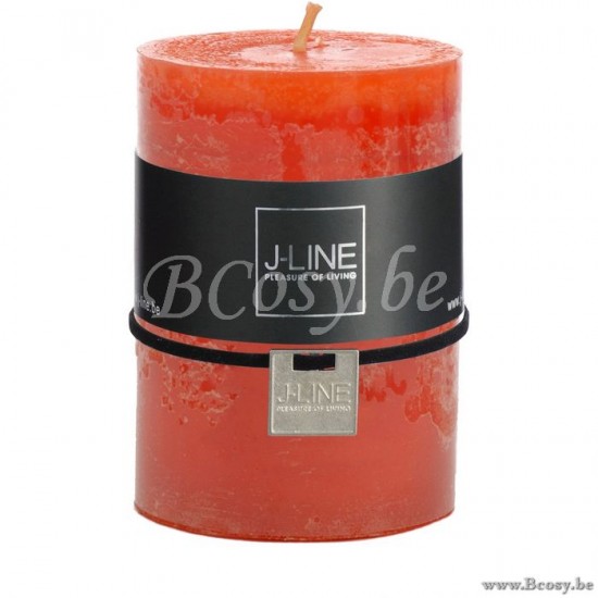 bougies cylindre Jolipa Jline Bougie Cylindre Orange M 48H