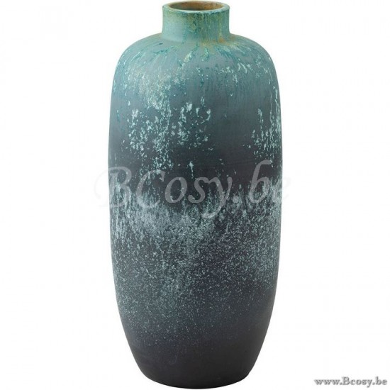 J Line vases Jolipa Vase Vintage Ceramique Azur Medium.
