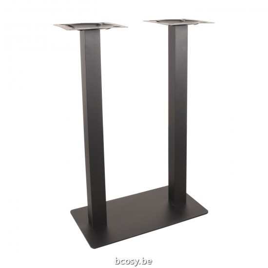 LABEL51 Bar table Tafelpoot Dubbel Black Metal Dubbel 108 cm.