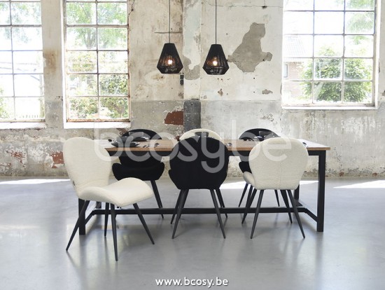 LABEL51 Lampe pendante 2Light Ibiza Noir Jute.