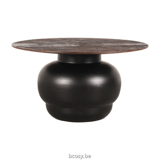 LABEL51 Table basse Dim Noir Bois de manguier.