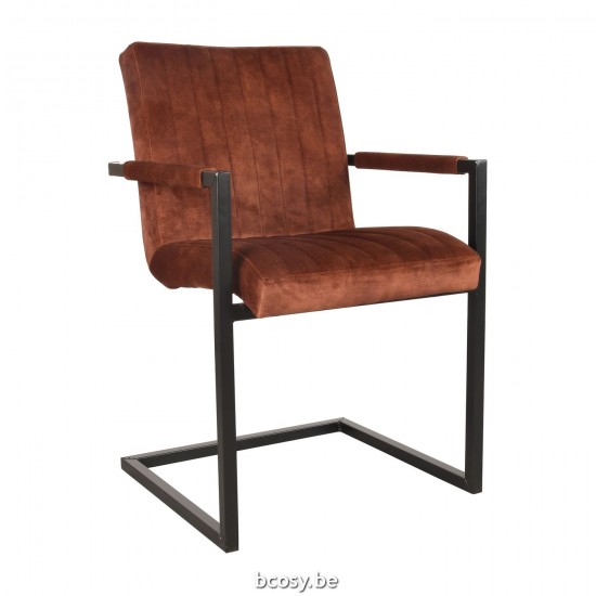 LABEL 51 Chaises à manger Milo Rouille.