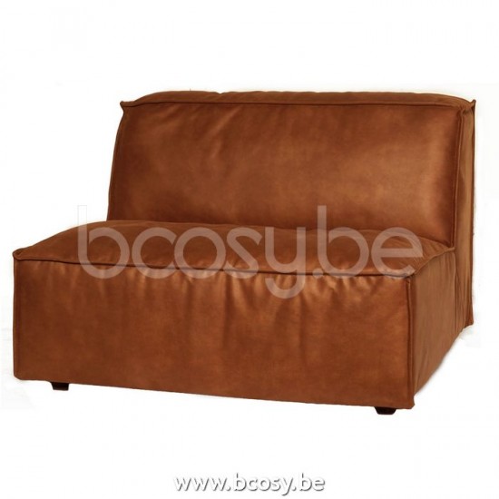 Lifestyle 1,5 ZITTER ZONDER ARMLEUNING VERONA MERSEY COGNAC 4 B104/H75/D104 Lifestyle94 1,5 ZITTER ZONDER ARM VERONA MERSEY COGNAC 4 B104/H75/D104