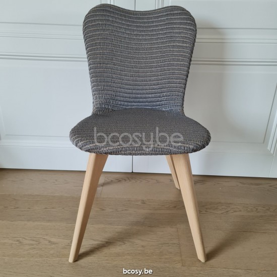 Vincent Sheppard Lily Stoel Natuur eiken Hout frame Kwartsgrijs Lloyd Loom.