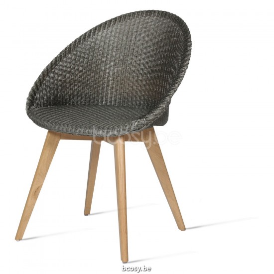 Vincent Sheppard JACK Chaise Jack Chaise cadre en Bois Chêne naturel Lloyd Loom Oyster.