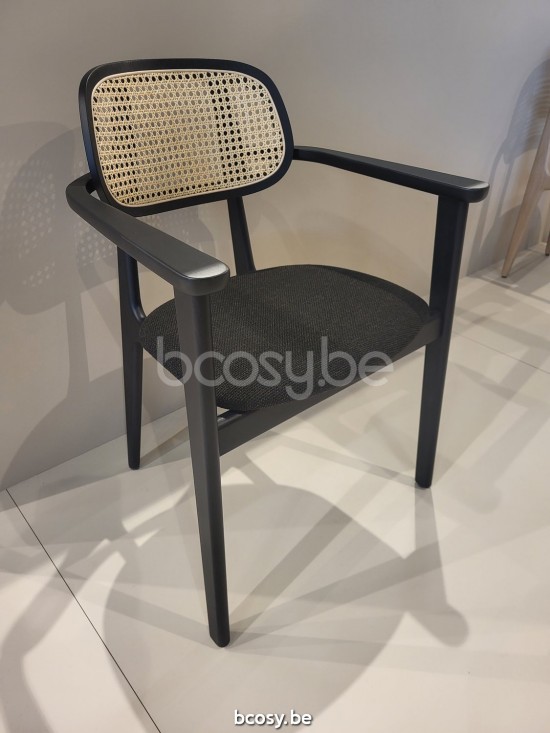 Vincent Sheppard Titus Fauteuil Cadre en Chêne Noir teinté Bouclé Noir.