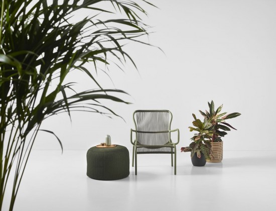 Vincent Sheppard Otto Pouf Cordon Crocheté Mousse Polypropylène.