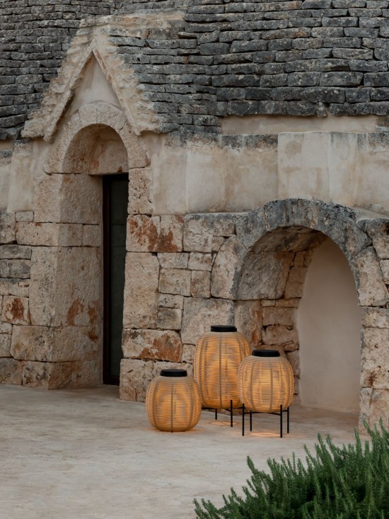 Vincent Sheppard Laterne Tika Kamel H41 Tika Laterne Klein Kamel Flechtwerk Polyethylen.