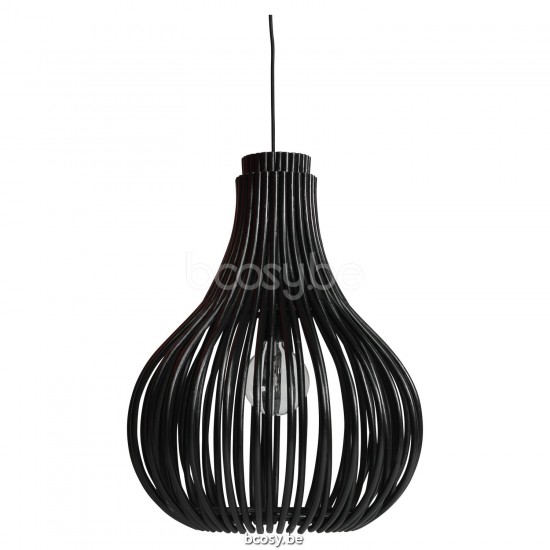 Vincent Sheppard Bulb Rotan Hanglamp Naturel Zwart Rotan.