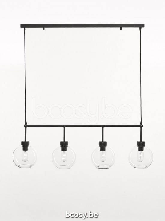 Marckdael 3459-T4-GL-RU-GLOBE-CLEAR-KL C-VDV 3459-T4-GL-RU-GLOBE-CLEAR-KL Verlichting van Dijck van Dyck Markdaal