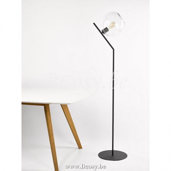 Marckdael vloerlamp Seattle-Seatle Marckdael 2606-170-LG1-GL-NE 2606-170-LG1-GL-NE-GLOBE-CLEAR-GR 2606-170-LG1-GL-NEGLOBE-GR-HELDER Contempo.