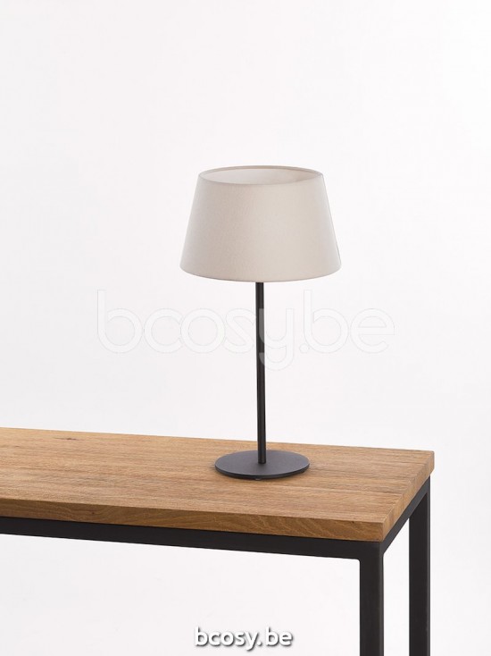 Marckdael tafellamp Lisboa Marckdael 2806-L1-RO-NE 2806-L1-RO-NE-LINDA-GRIS-CLAIR Contemporal zwart tafellamp H 37cm VVD VDV Verlichting van.