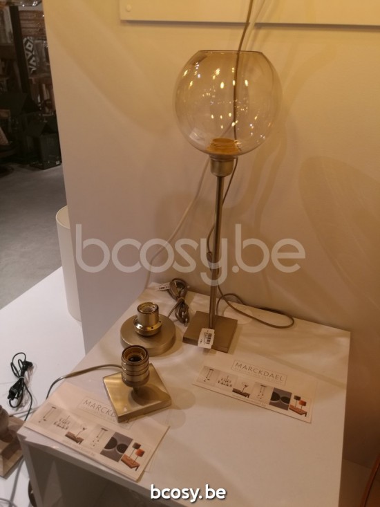 Marckdael tafellamp Amalfi Marckdael 0261-25-OTT 0261-25-OTT-TULIP-TOPAZ-KL Vintage ottone-messing tafellamp H 25cm VVD VDV Verlichting van .