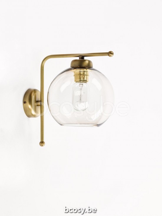 Marckdael VVD malibu 0681-A1-OTT-GLOBE-TOPAZ-KL ottone-messing wandlamp VVD VDV Verlichting van Dijck Dyck Markdaal.