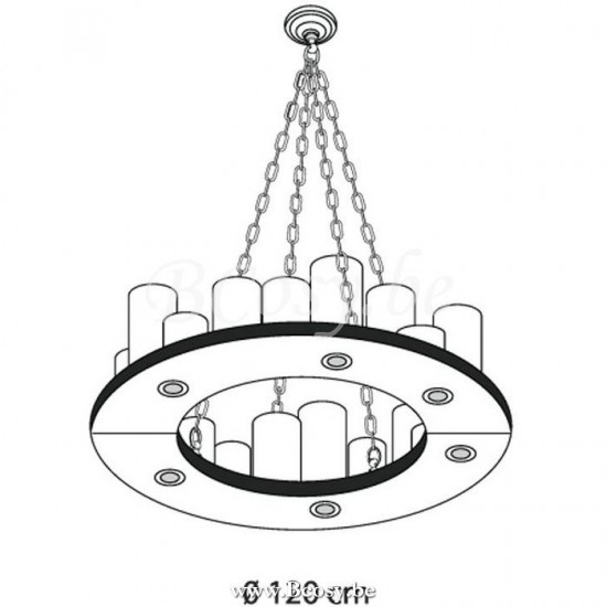 Authentage BCS024R12 BELLEFEU hang pendellamp licht GU10 Bronze Authentage hang pendellampen licht.