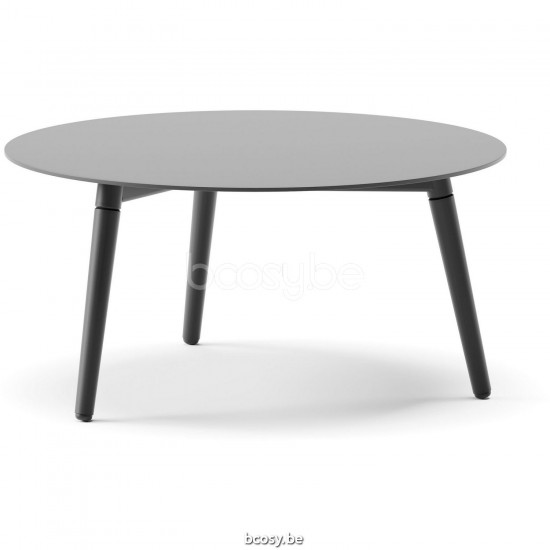 Diphano Ray coffee table A 60xR (28,5h) Aluminium Lava Frame Top Aluminium Lava.