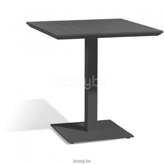 Diphano Metris bistro table D (72x72) Aluminium Lava Frame.