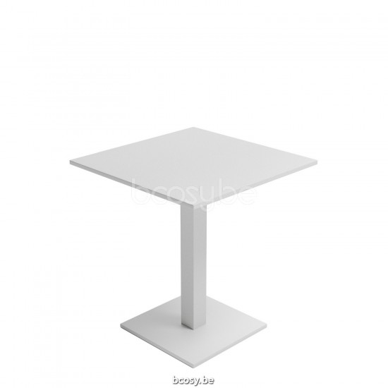 Jati Kebon Parana Bistro Table Alu White Mat 70X70X76.